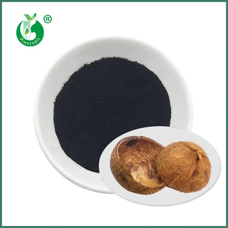 Pulbere neagră de carbon vegetal